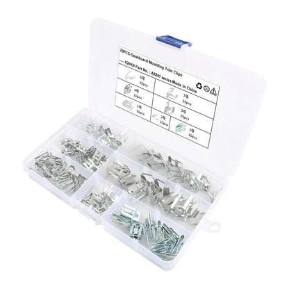Set of 70 Instrument Panel Dashboard Retainer Fasteners Clips Moulding Trim