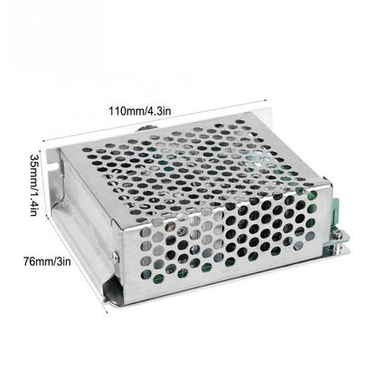 30A PWM Controller for DC Motor with Aluminum Case and Digital Display