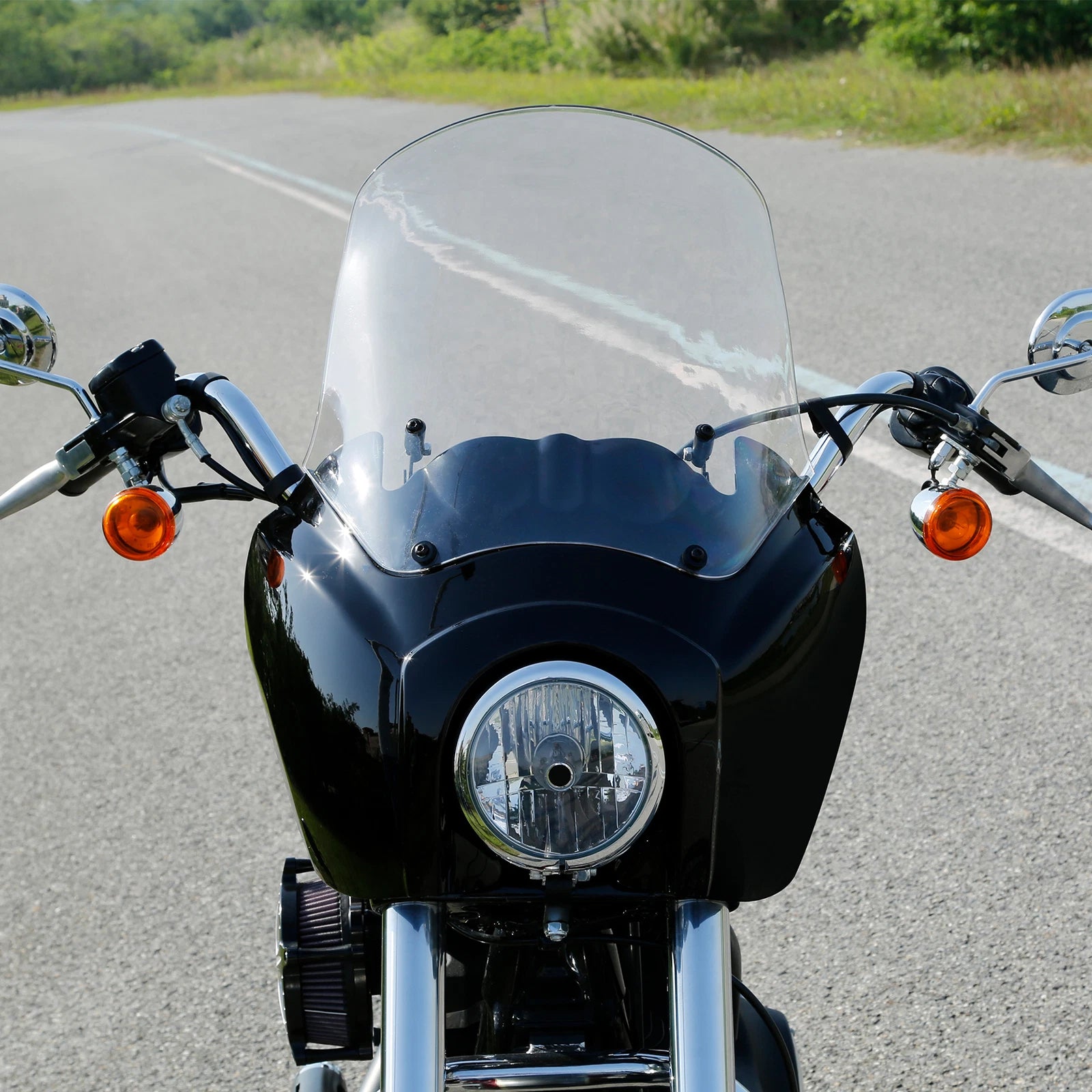 Front Fairing Clear Windshield for Harley Dyna Low Rider (2006–2023)