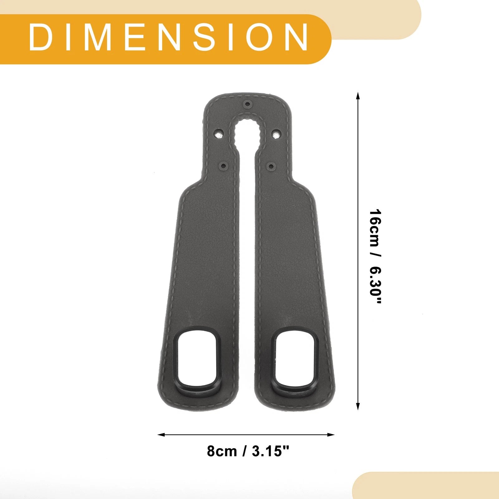 2 Pcs Universal Car Seat Headrest Hook for Hanging Purses (Gray Blue)