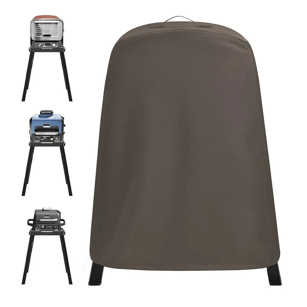 Round BBQ Grill Cover for Outdoor Use (210D Material)