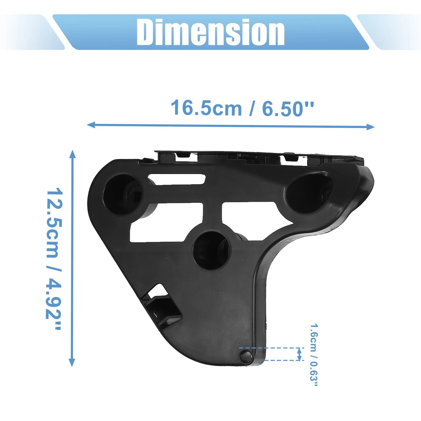 Front Bumper Brackets Pair Left Right for Toyota Tundra (2007–2021)