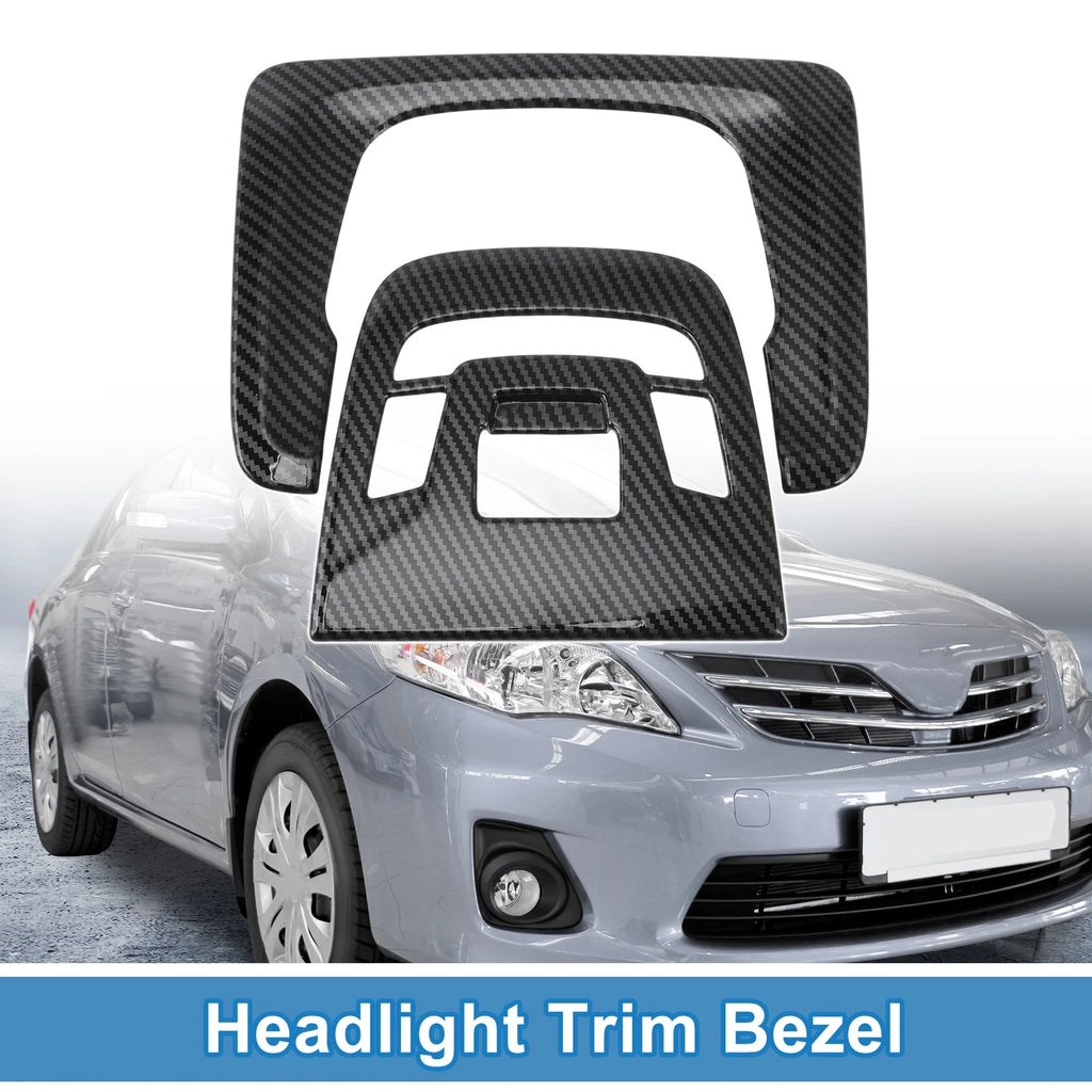 Front Row Headlight Trim Bezel Set for Toyota Corolla (2022–2024)