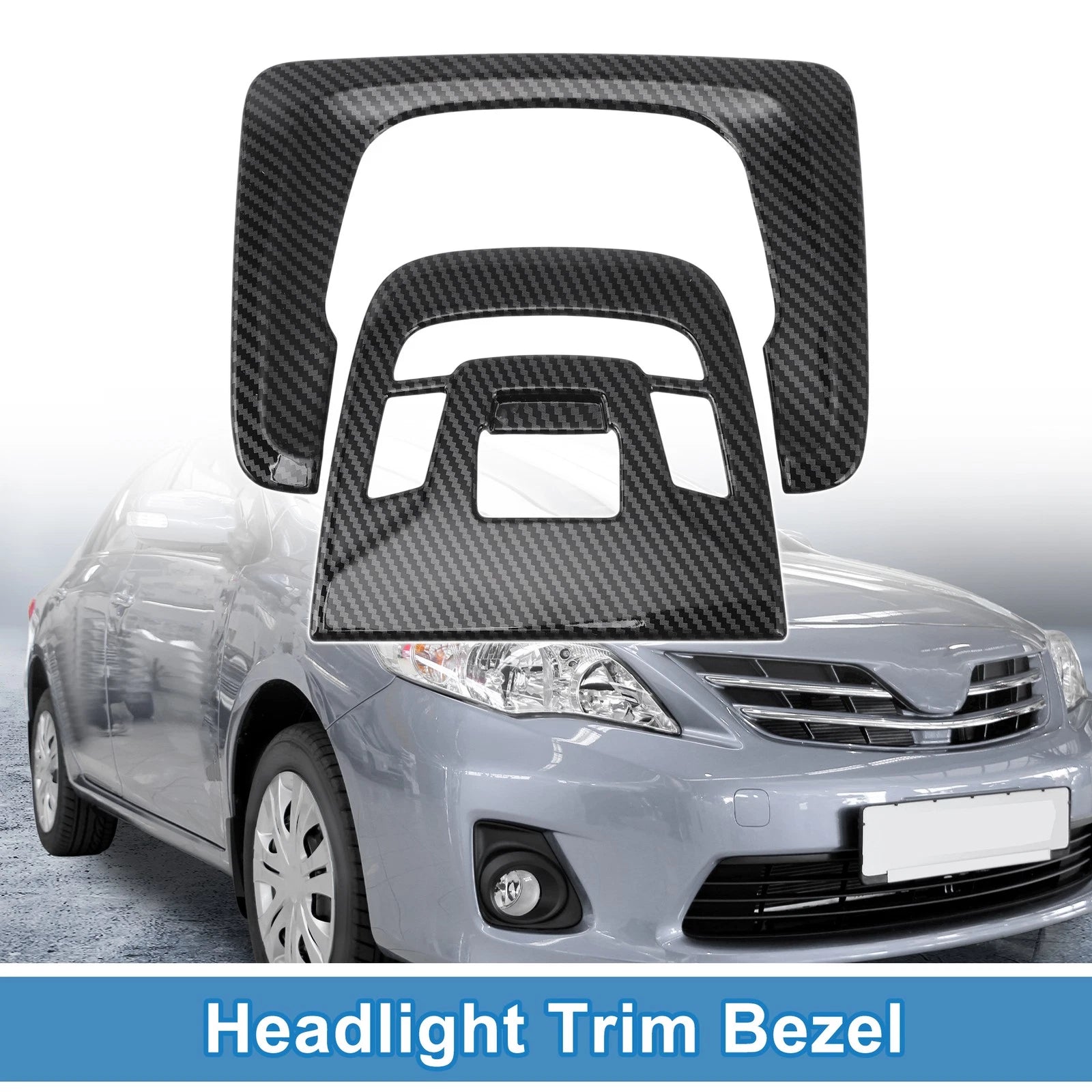 Front Row Headlight Trim Bezel Set for Toyota Corolla (2022–2024)