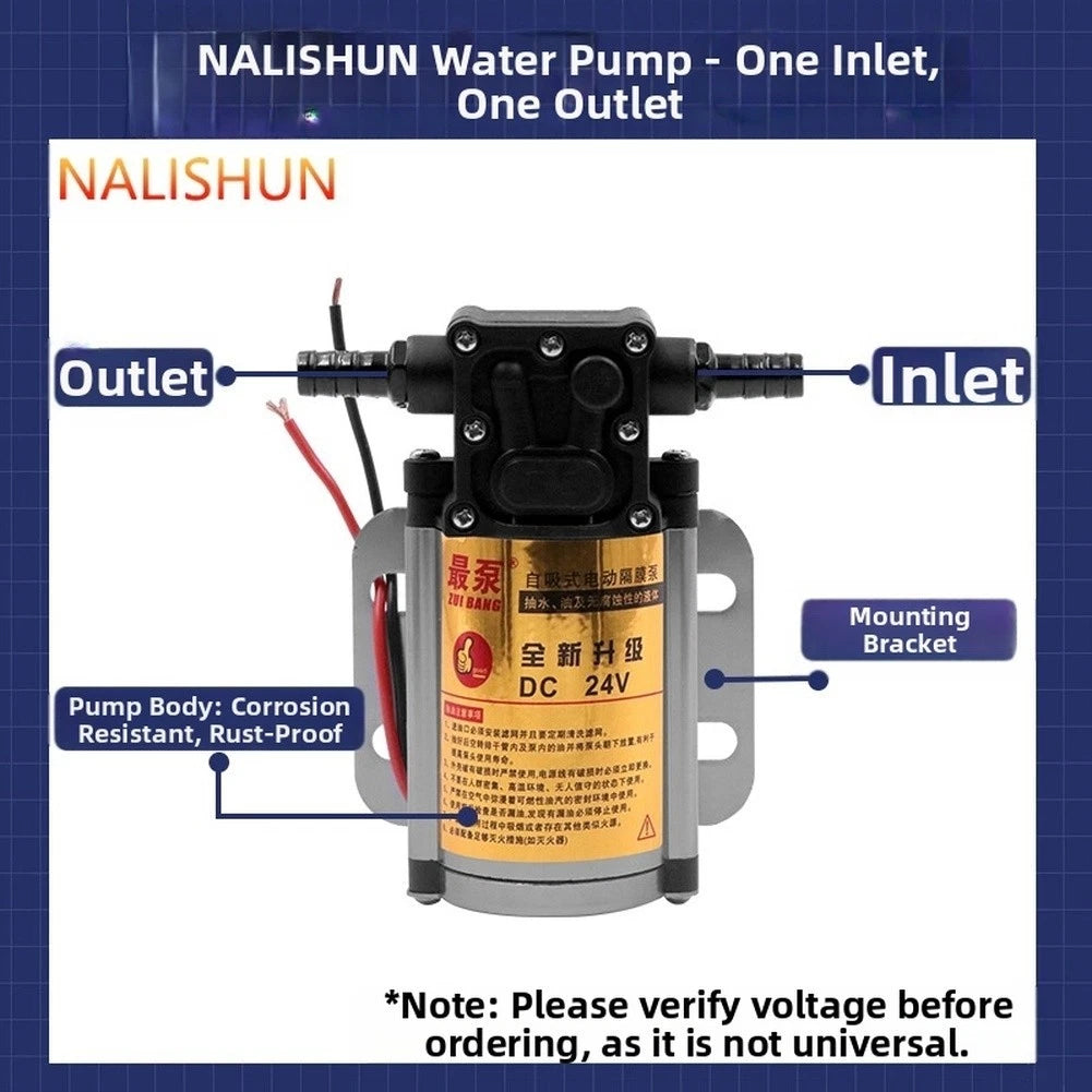 24V DC Pump for Agricultural Irrigation (Compact Design)
