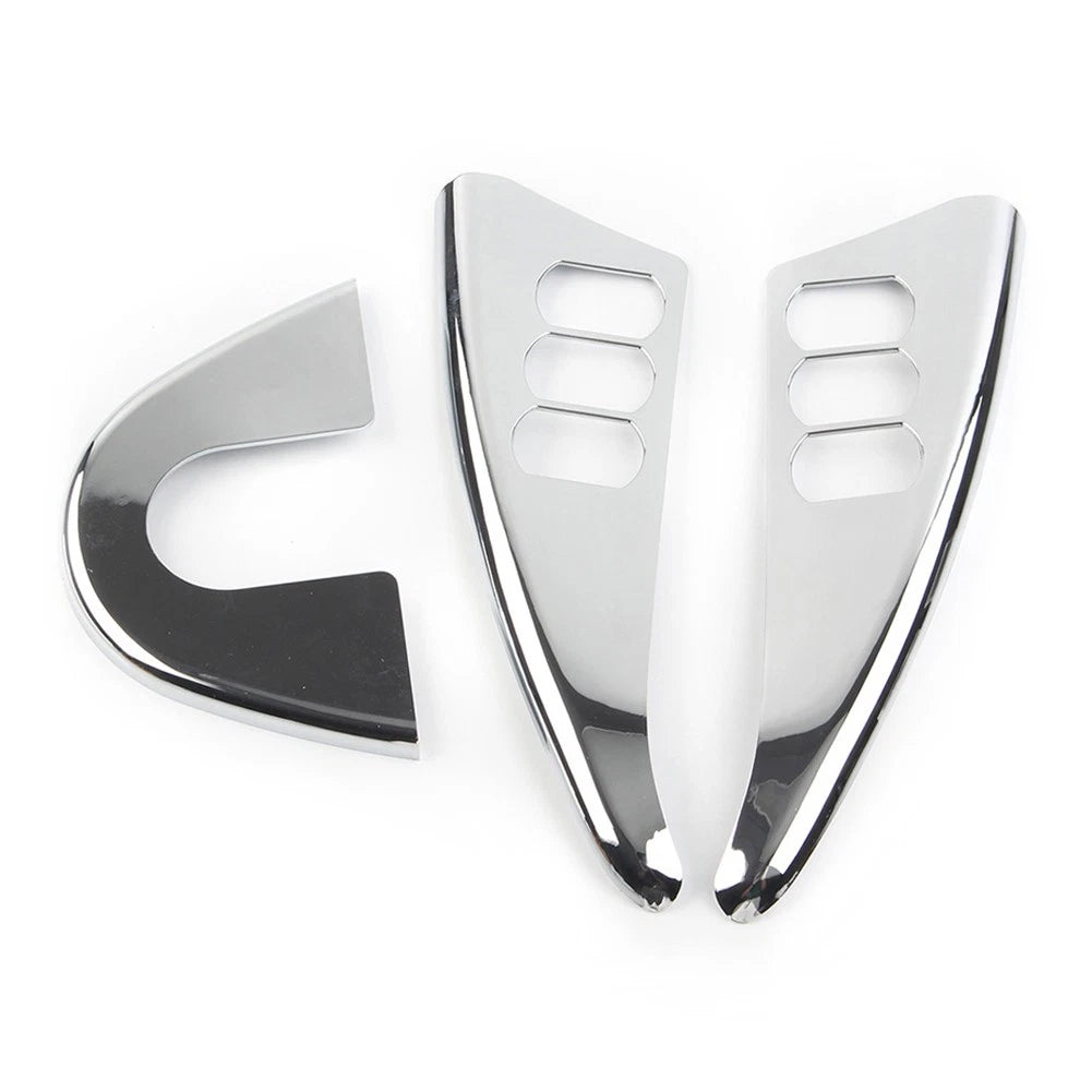 Chrome Inner Fairing Switch Panel Accent Cover for Harley Electra Glide