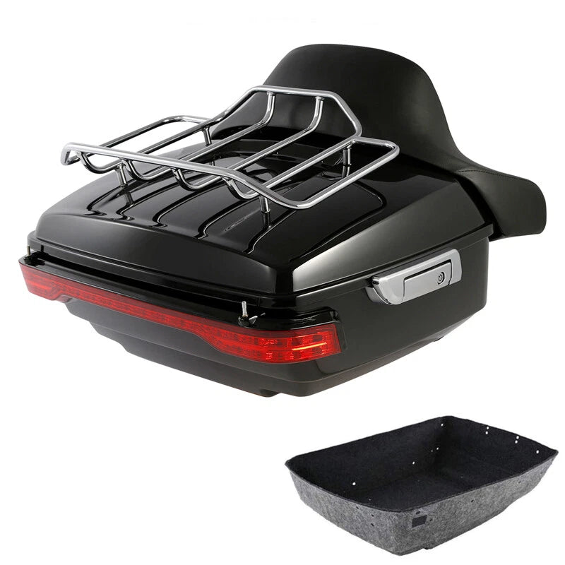 Trunk Backrest Rack Brake/Turn/Tail Light for Harley Touring (2014–2026)