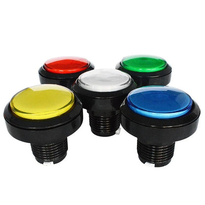 45MM Round Push Buttons with LED Light for Arcade Games (1 Pack)