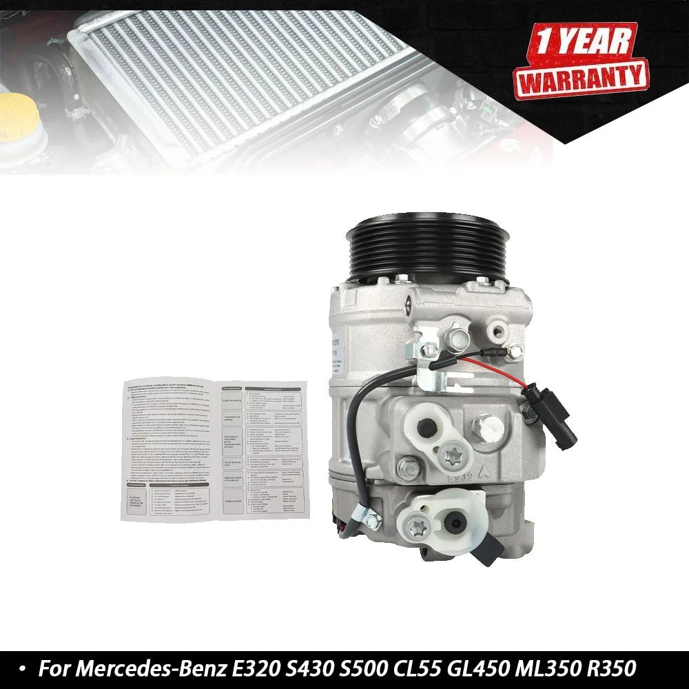 A/C Compressor for Mercedes-Benz E500, C230, Porsche Boxster, Cayman (2000–2009)