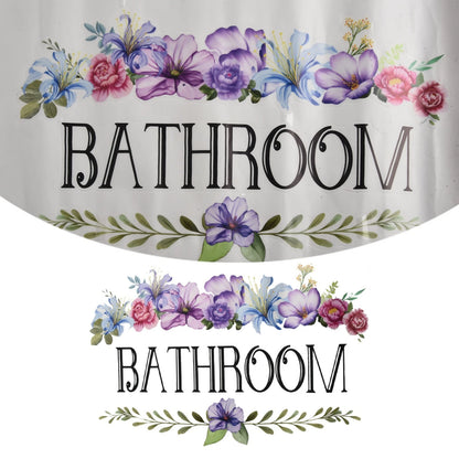 Waterproof Vinyl Wall Sticker for Bathroom Toilet Decoration