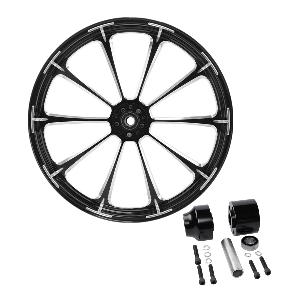 21" Front Fender Wheel Rim & Single Hub for Harley Touring (2008–2013)
