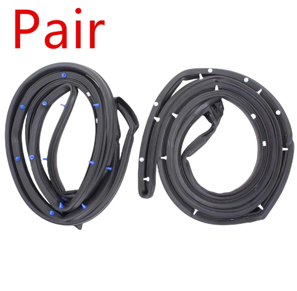 Pair Front L&R Open Rubber Stripping Door Weatherstrip For CIVIC Sedan 2012-2015