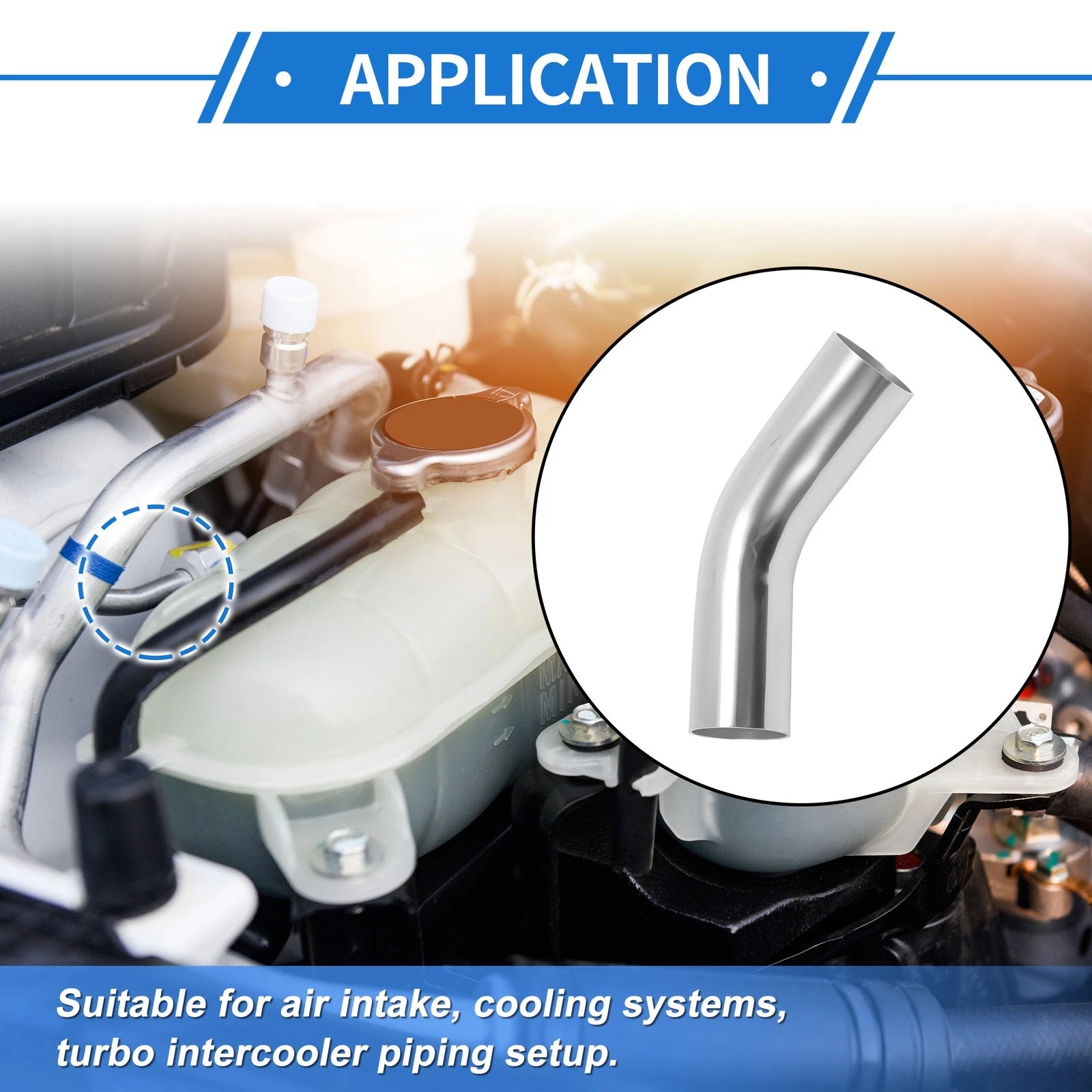 2.01" OD 45° Intercooler Pipe for