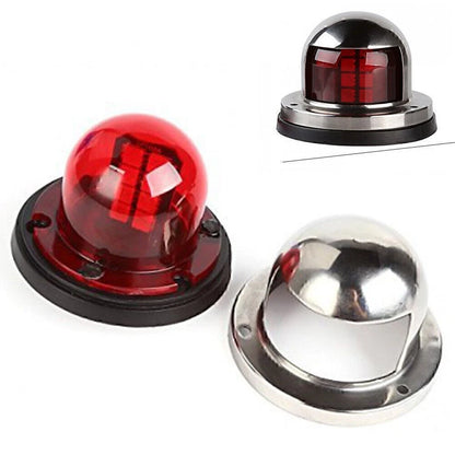 LED Yacht Light Bow Navigation Lamp Marine Boat Universal Red Stainless Steel