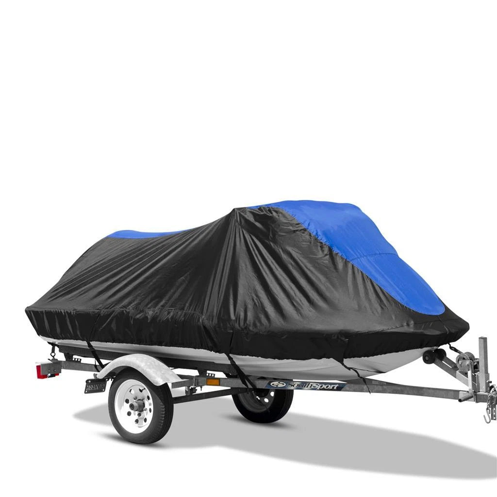 PWC Jet Ski Cover for Sea Doo GTS Intl First Series (2000) - 420 Denier Black Blue