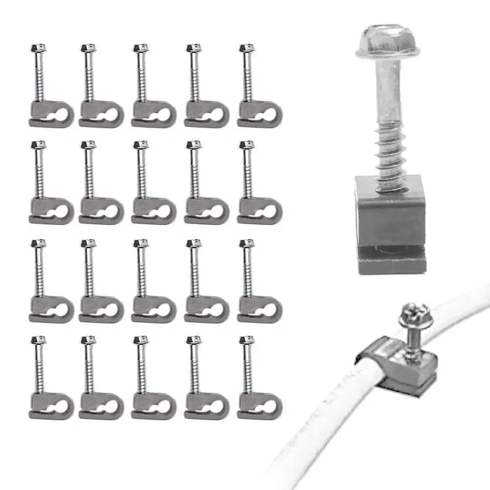20 Piece Clip Kit and Screws for Starlink Cables