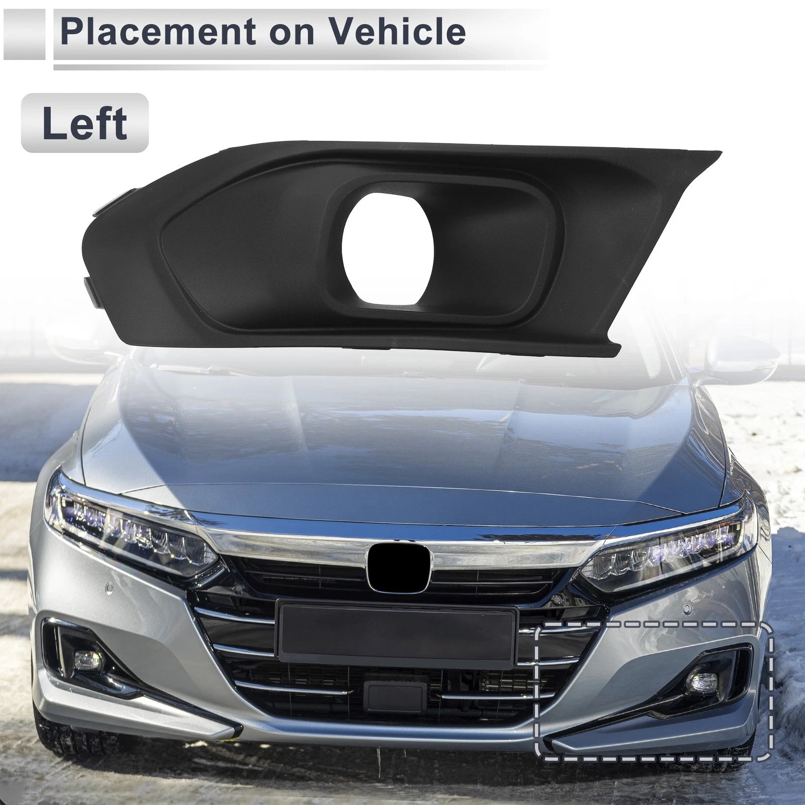 Front Left Fog Light Grill Replacement for Ford Escort (2019–2019)