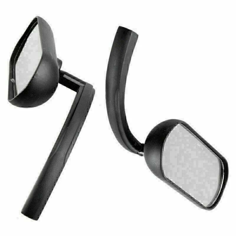 Pair of 8mm/10mm Motorcycle Handlebar Side Rearview Mirrors for Chopper Cruiser