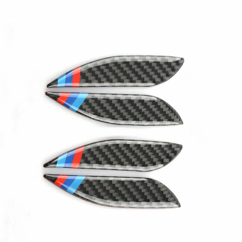 Set of 4 Interior Door Handle Trim Covers for BMW 3 4 Series F30 F34 Carbon Look