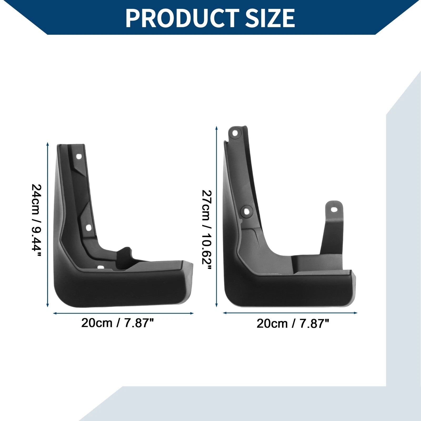 Mud Flaps Splash Guards 1 Set Replacement for Audi A6L Sport (2019–2023)