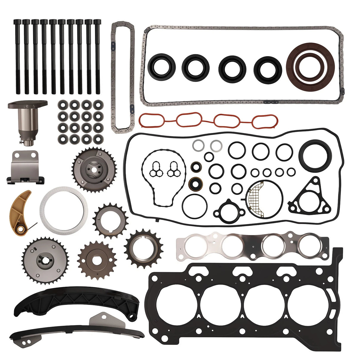 Timing Chain w/VVT Gears & Head Gasket Set for Toyota Prius Prius V (2010–2015)