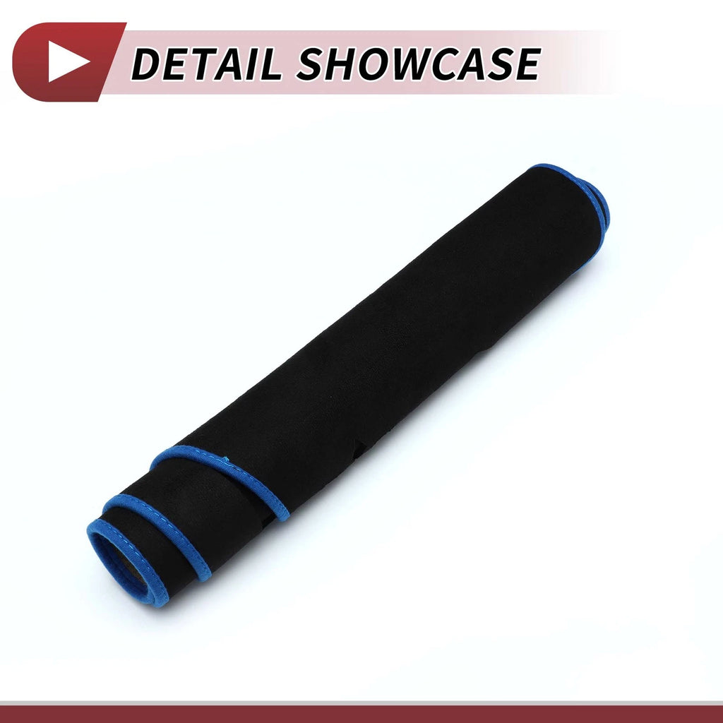 Dashboard Dash Cover Mat for Volvo V40 (2013–2017) Sun Protector Black Blue