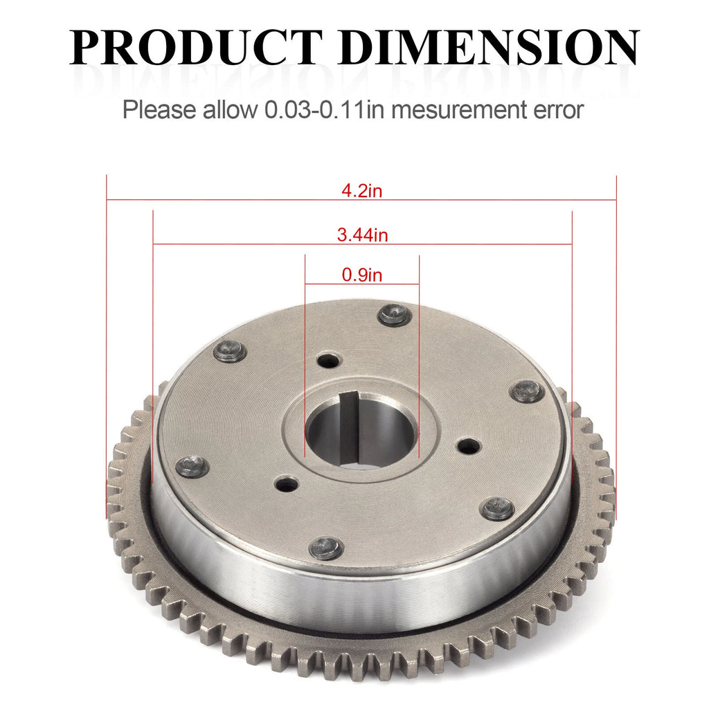 One Way Starter Clutch Gear for Polaris RZR 170 (2009–2021) #0454594 #0454742