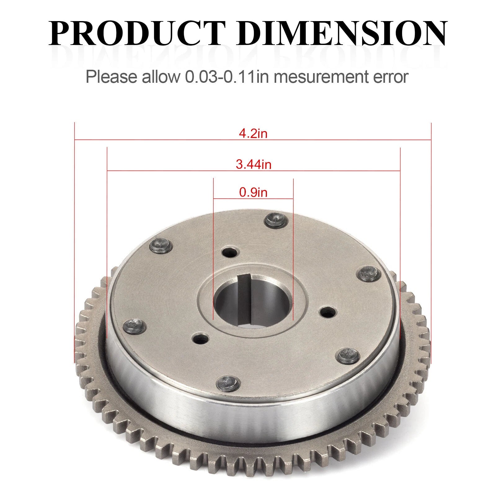 One Way Starter Clutch Gear for Polaris RZR 170 (2009–2021) #0454594 #0454742