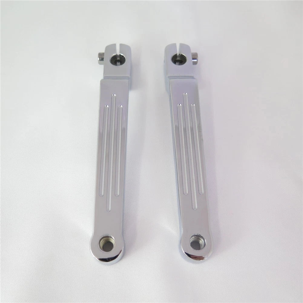 Chrome Groove Cut Heel Toe Shift Lever for Harley FL Softail (1986–Present)
