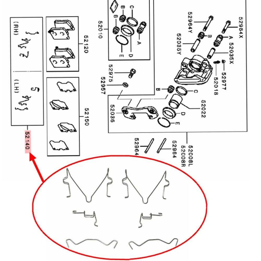 Rear Brake Clamps for Challenger (Non-deformation)