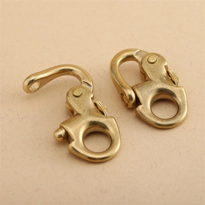 Lightweight Brass Snap Shackle for Secure Attachment (42g)
