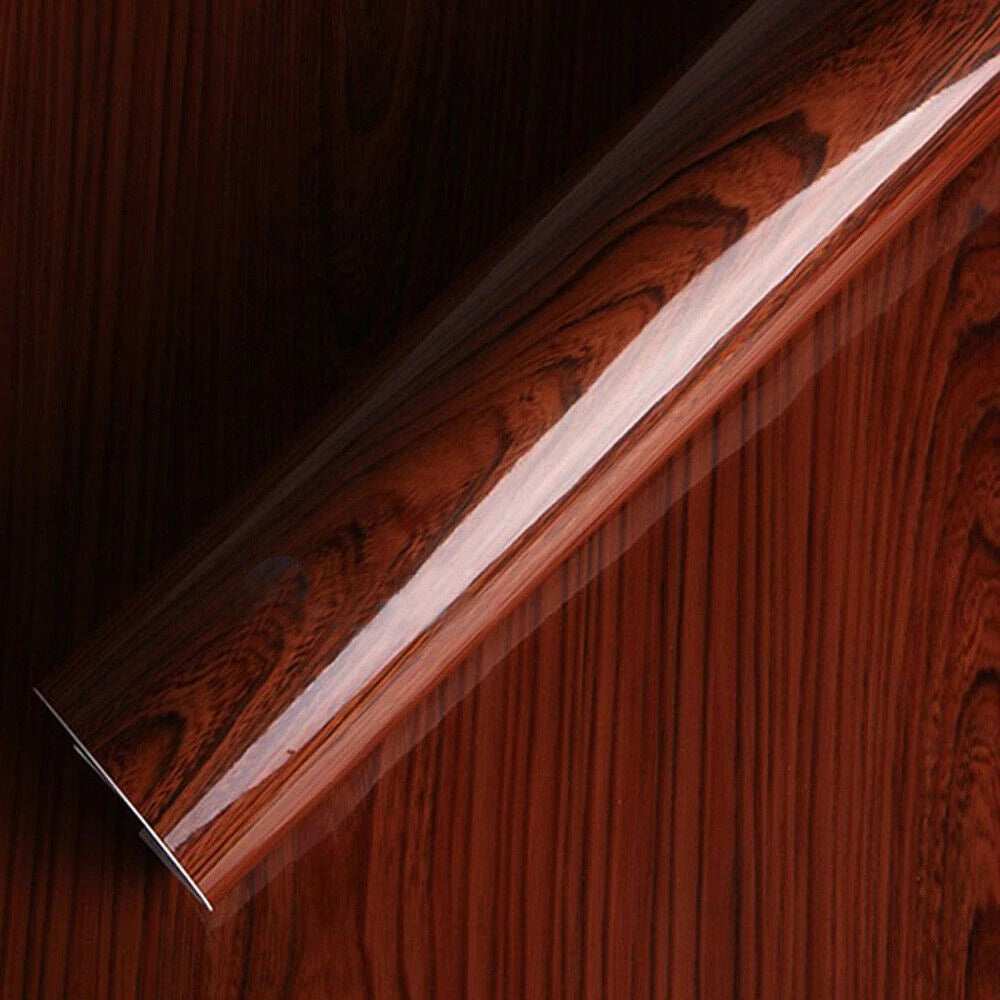 Wood Grain Textured Wrap Decal for Car Interior