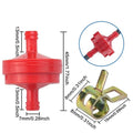 Inline Fuel Filter Clip 1/4" for Universal Applications (PP & Metal)