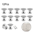 12X Silver Zinc Alloy Drawer Cabinet Pull Handle Knob
