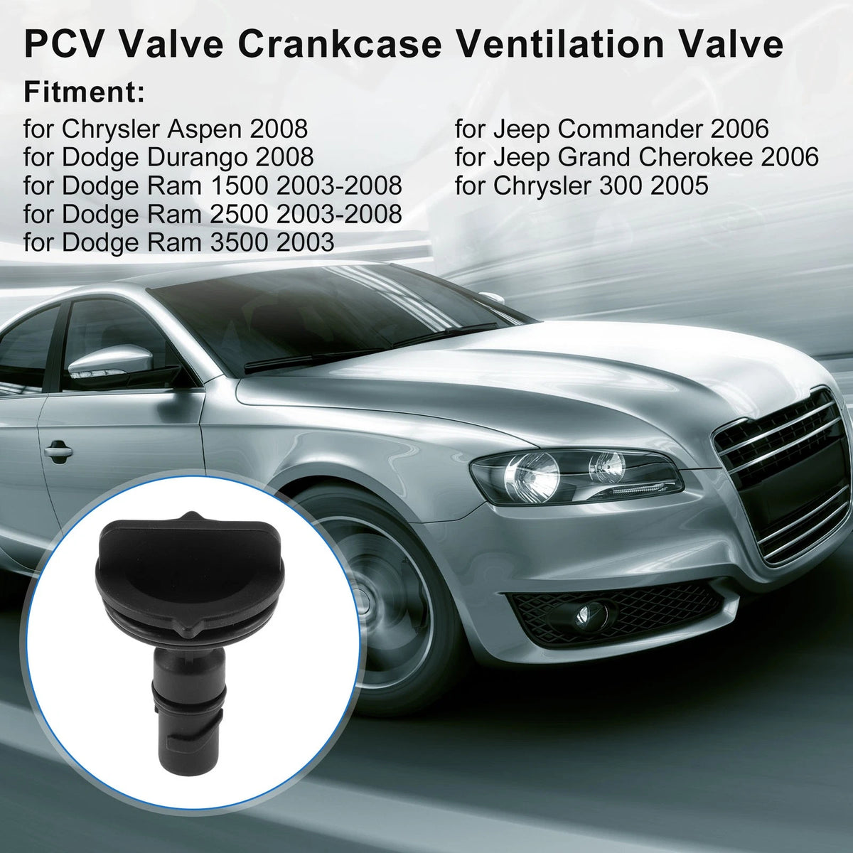 PCV Valve Replacement for Chrysler Aspen 2008 (53032448AA/53032448AB)
