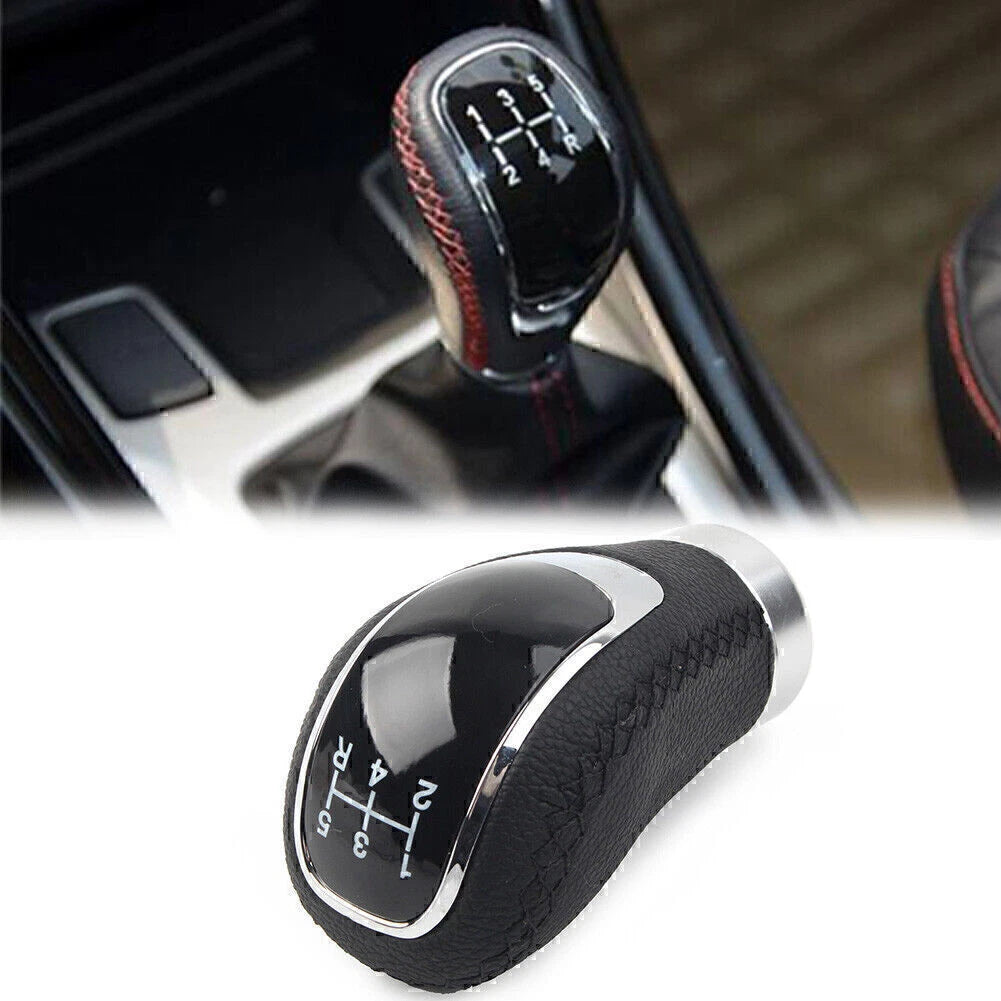 5 Speed Leather Gear Shift Knob for Universal Cars (All Years)