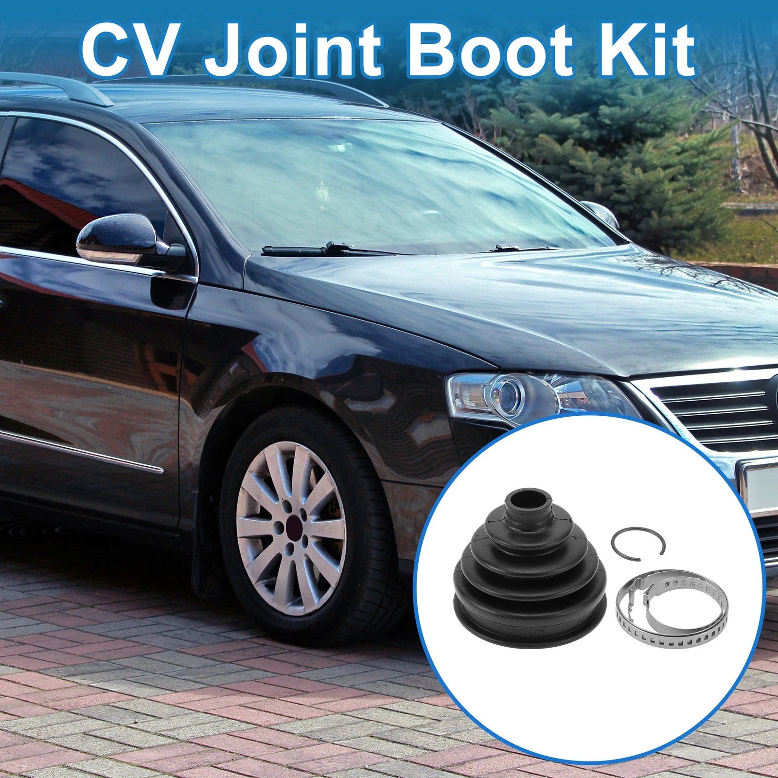 Outer CV Joint Boot Kit with Clamps for Volkswagen Passat (1998–2004)