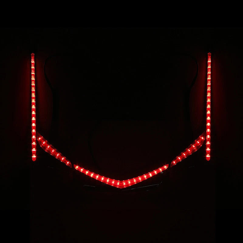 Chrome Fender Tip Accent Vertical LED Light Strip for Honda GL1800 (2012–2017)