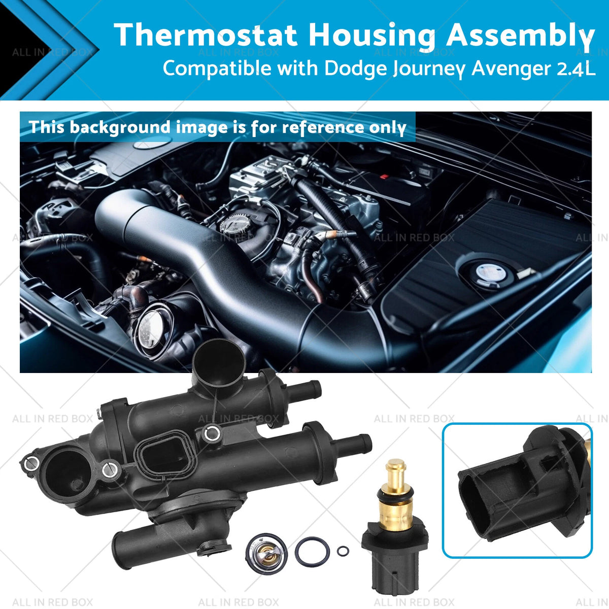 Thermostat Housing Assembly for Dodge Journey, Avenger 2.4L (2009–2020)