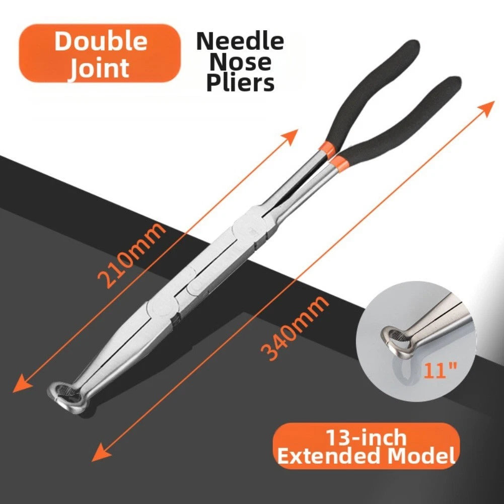 13 Inch Electrical Disconnect Pliers with Long Reach Double Joint Feature