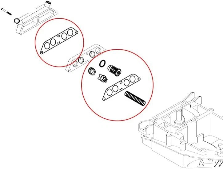 Thermostat Kit for Johnson Evinrude 140hp 115hp 112hp 110hp 90hp 85hp 80hp (18-3673)