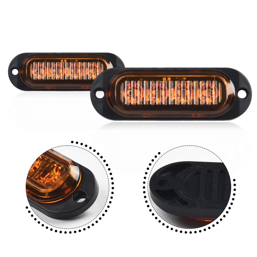 2X LED Side Marker Lights for Trailer Truck (12V)