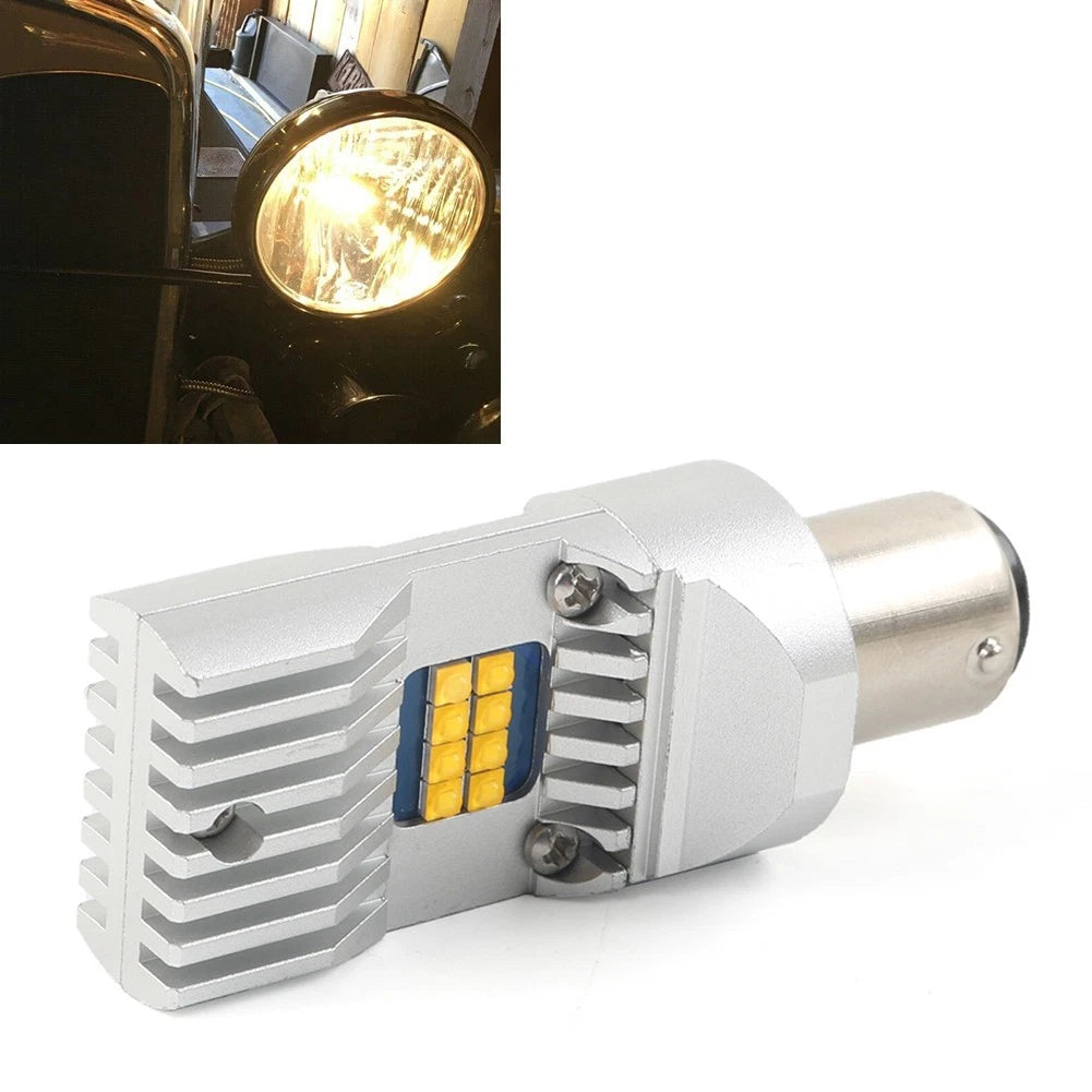 BA15D Warm White LED Headlight Bulb for Ford Model A Model T (6V/12V)