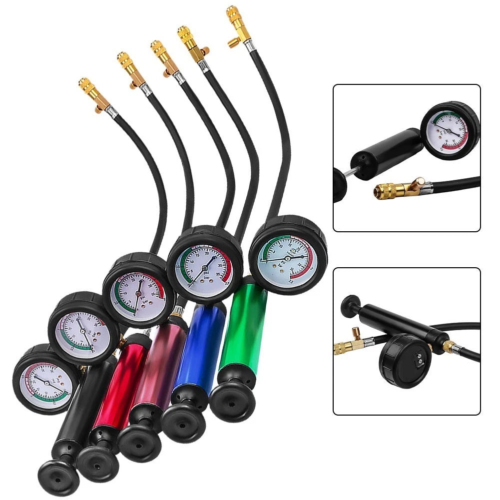 Radiator Pressure Tester for Car Cooling System with Hand Pump and Gauge