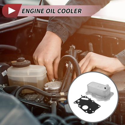 Engine Oil Cooler with Gasket for Land Rover Range Rover Evoque (2012–2019) No.LR073678