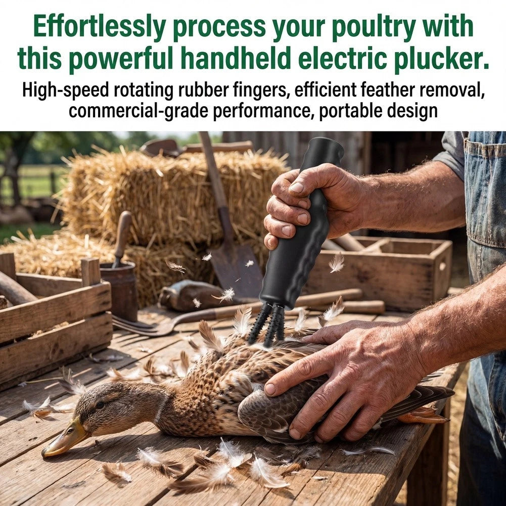 Electric Handheld Poultry Plucker for Chickens Ducks Geese (No Year Range)