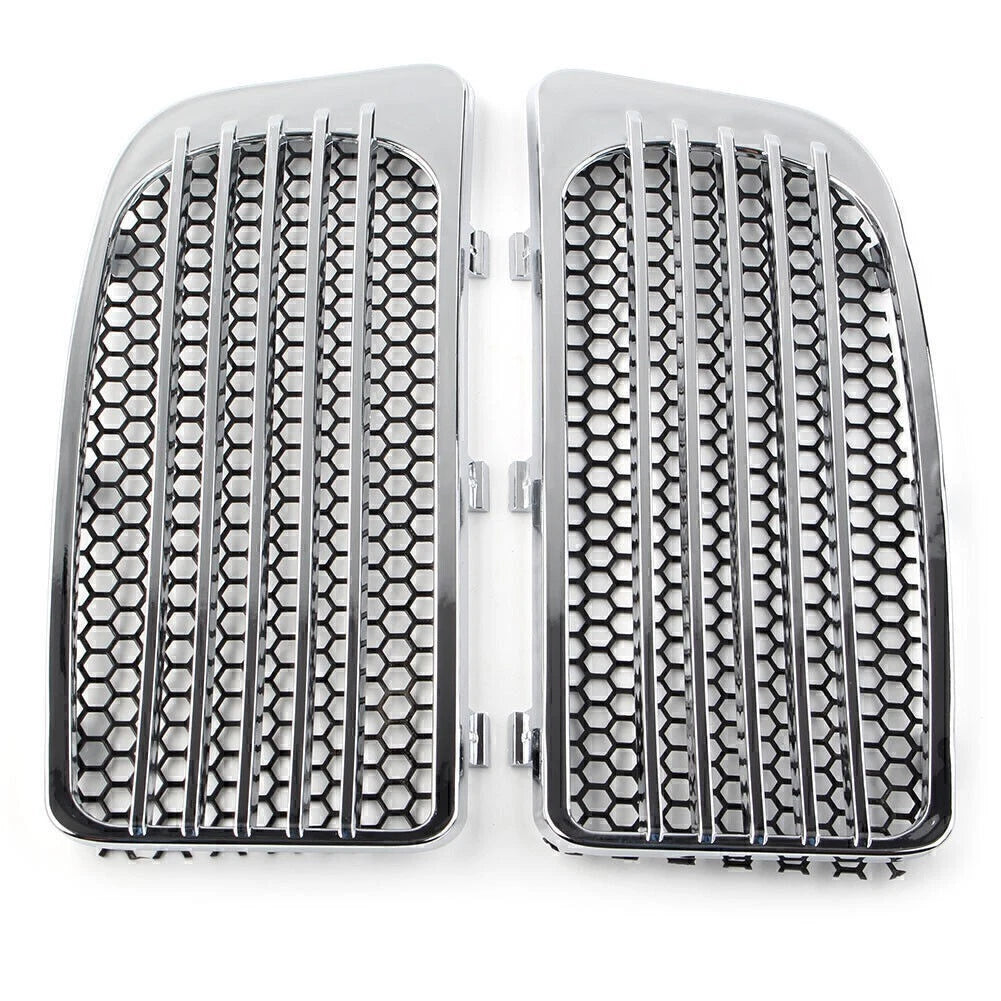 Lower Fairing Radiator Screen Guard Chrome Grills for Harley Road Glide (2014–2020)