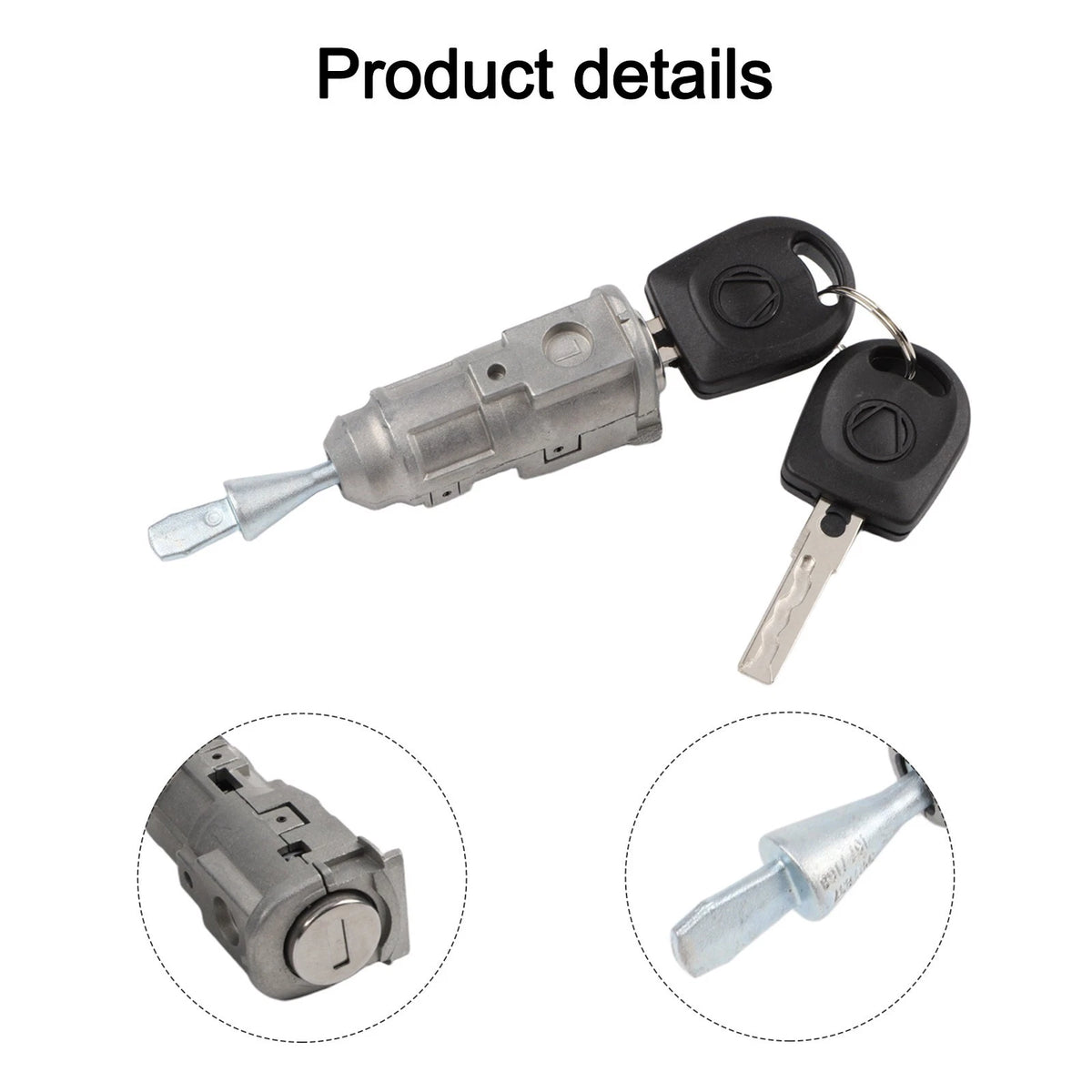107837167BA For POLO Door Lock Cylinder With 2PCS Key Left Driver Side