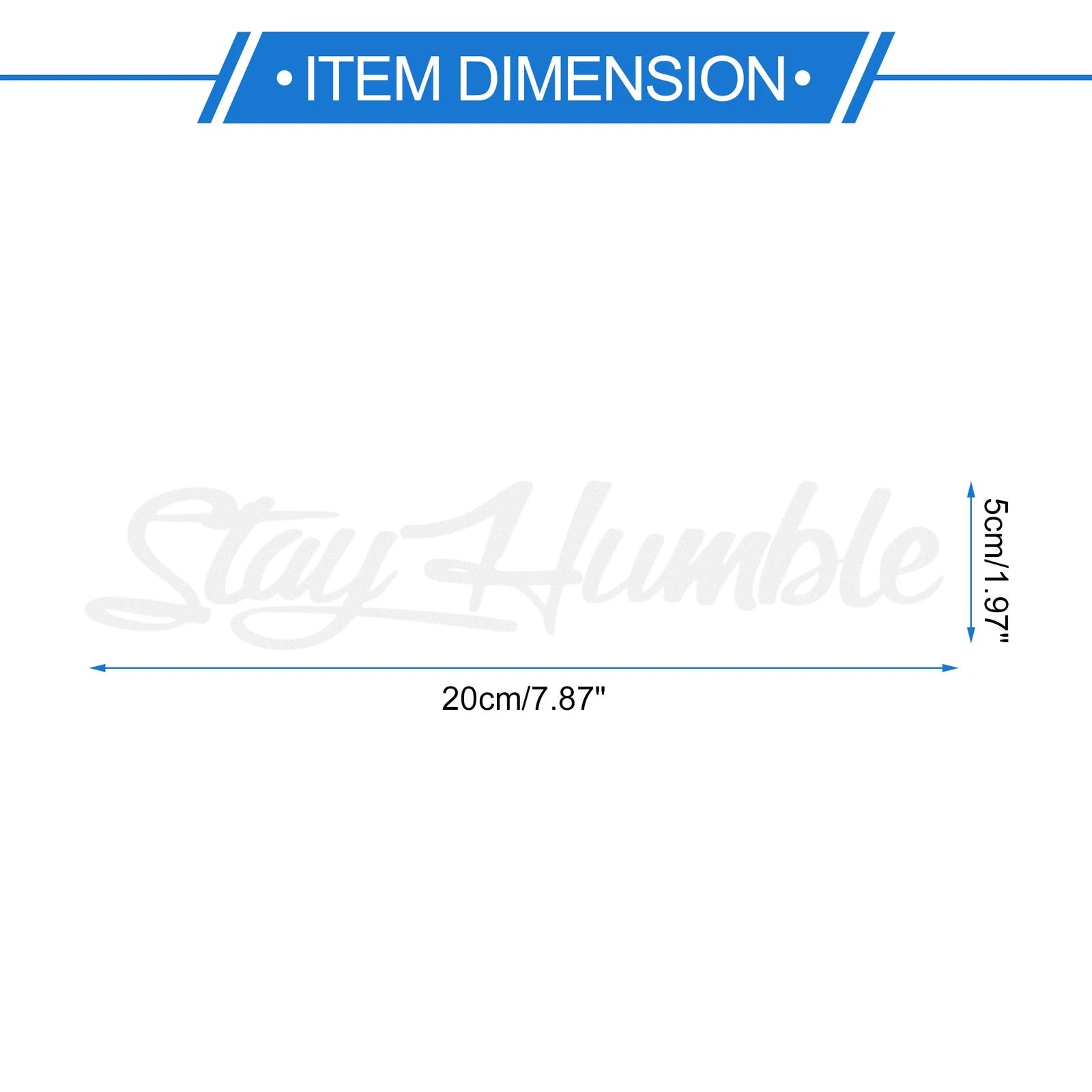 Reflective Bumper Decal for Universal Fit (1 Pc)