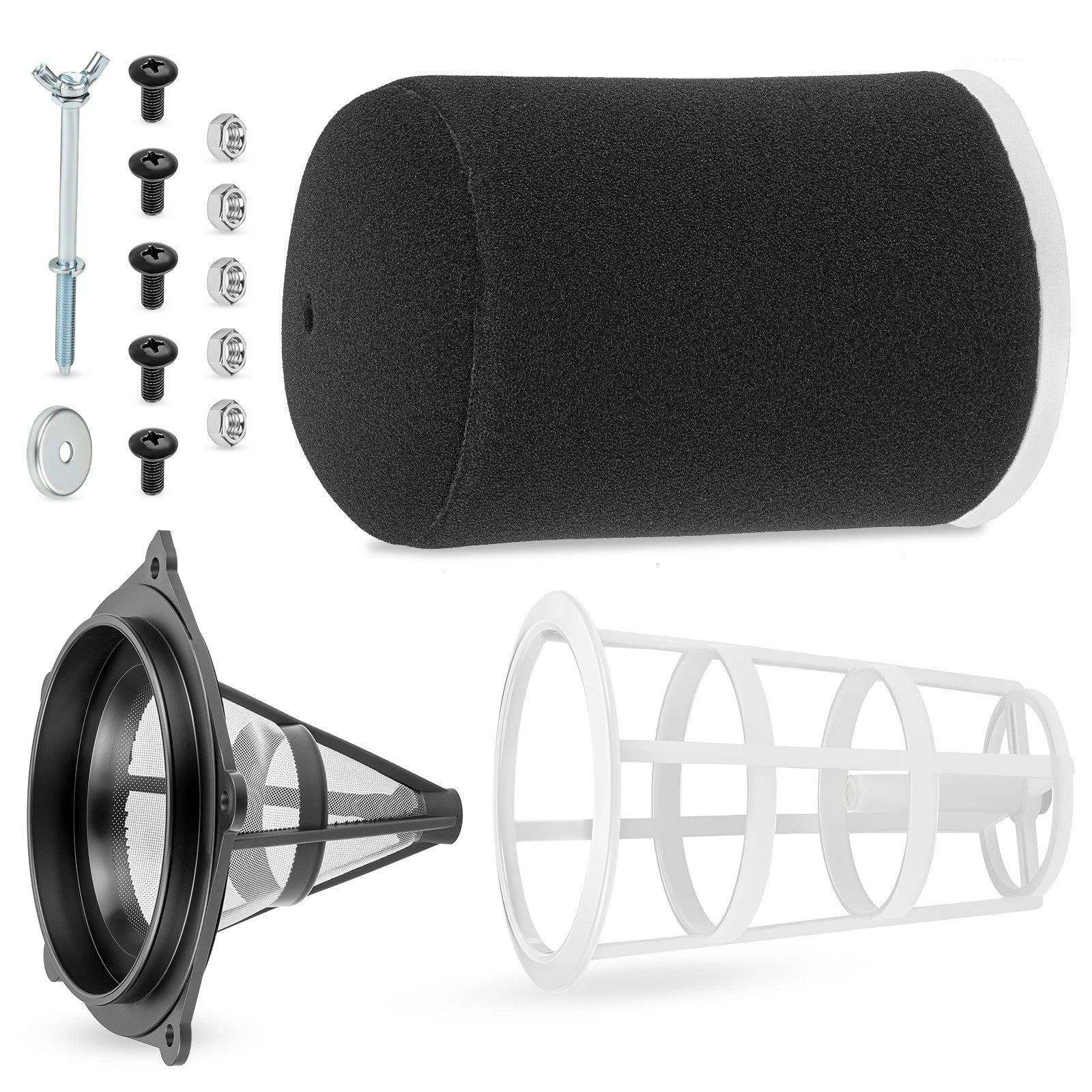 Air Filter + Cage Guide Holder Kit for Yamaha YFZ450 YFZ450R YFZ450RSE YFZ450X